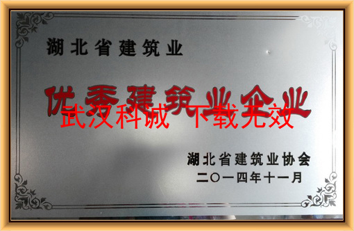 湖北省建筑業(yè)優(yōu)秀建筑業(yè)企業(yè)